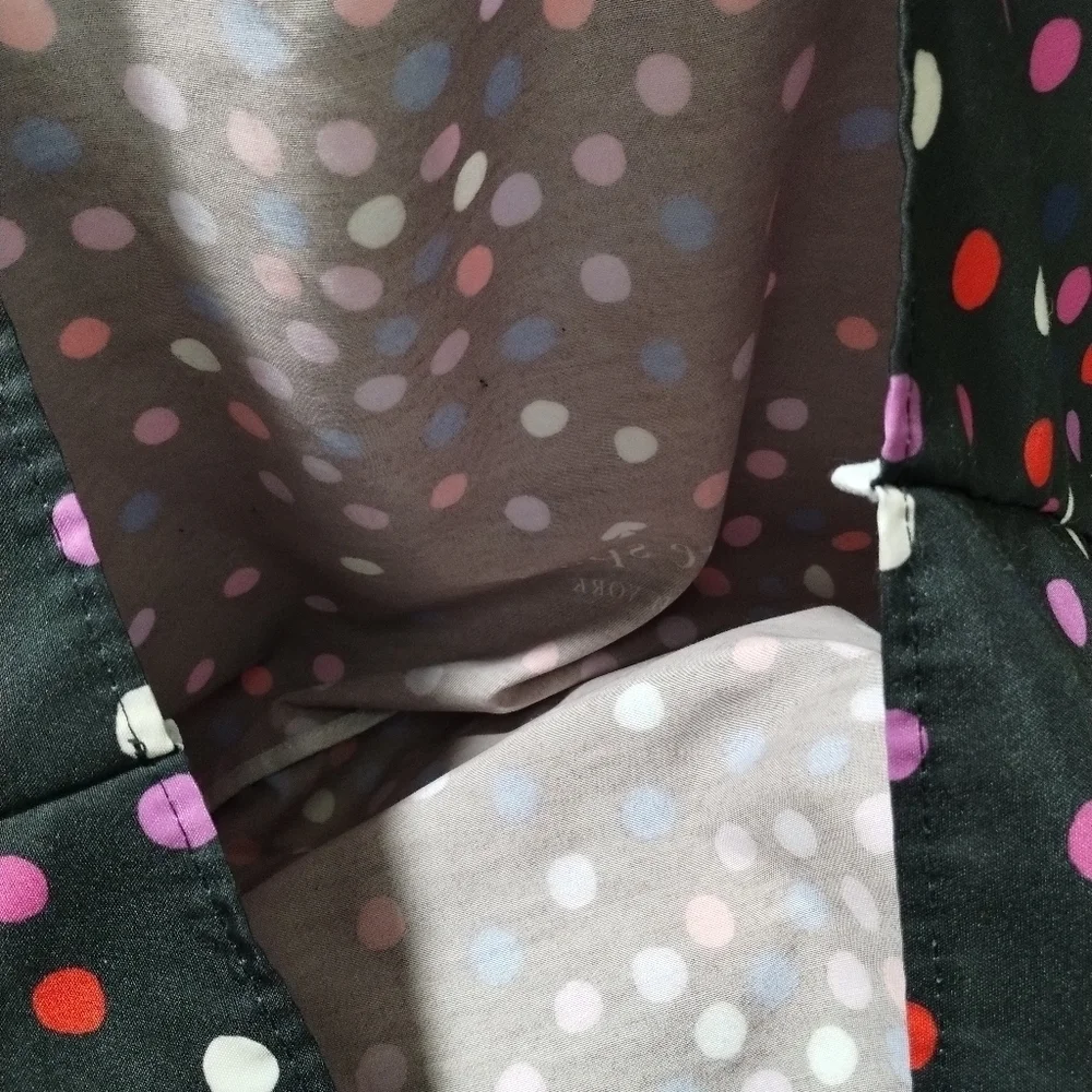 Kate Spade Black Polka Dot Large Tote